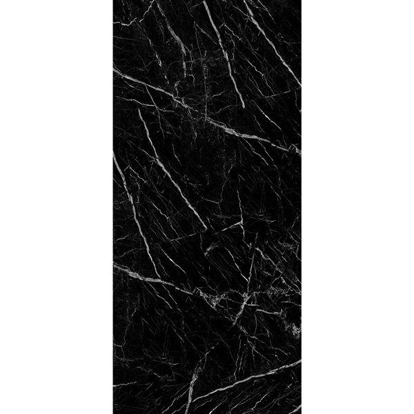 St Laurent Black PVC Marble Tiles