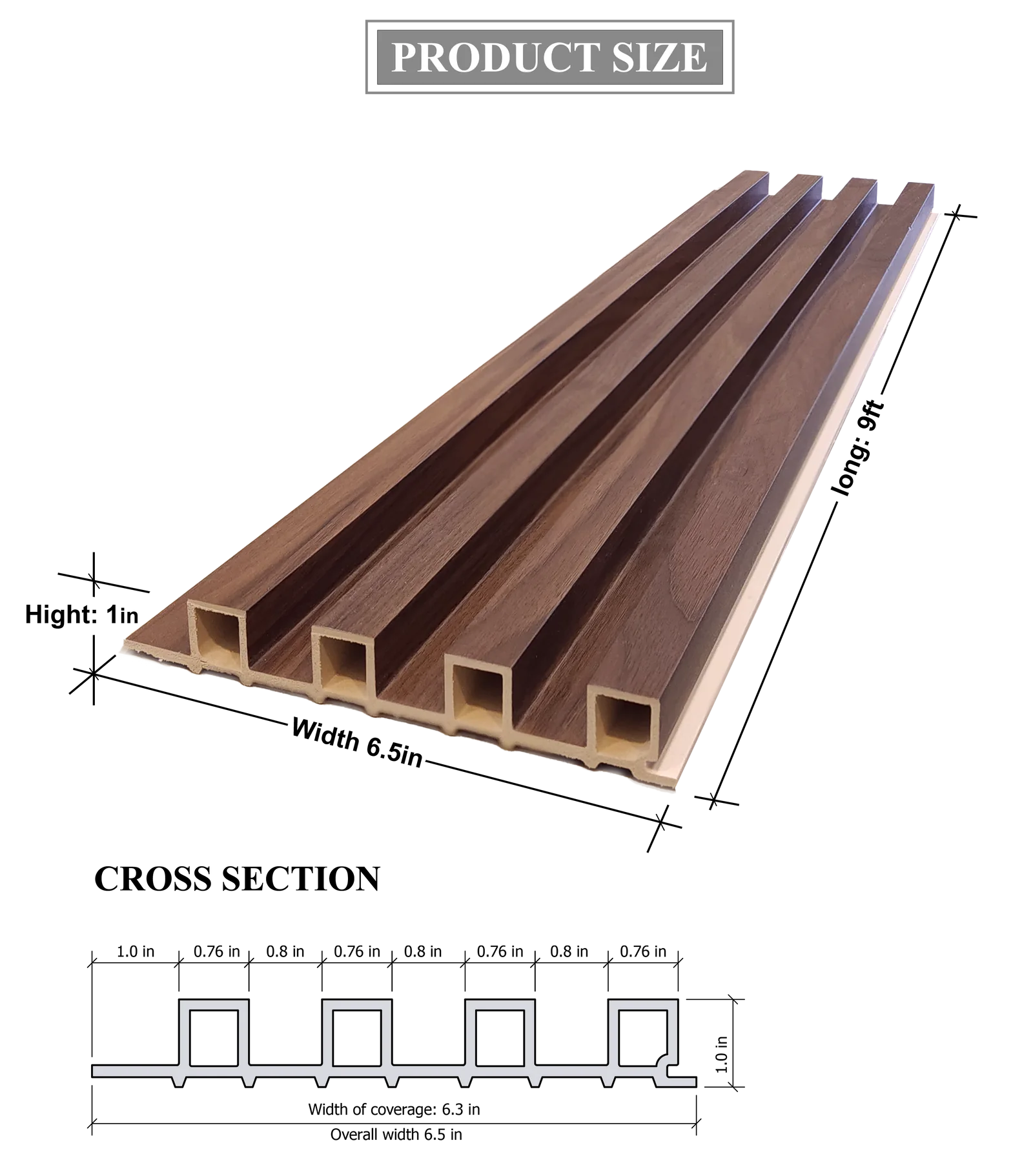 Walnut Fluted Slat Panels