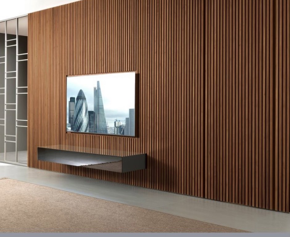 Brown Oak Fluted Slat Panels