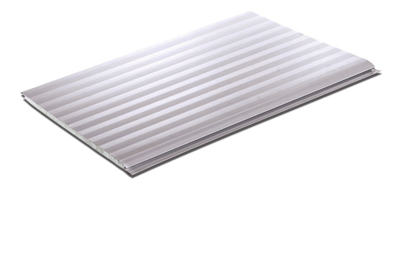 White Ribbed Insulated Aluminium Siding