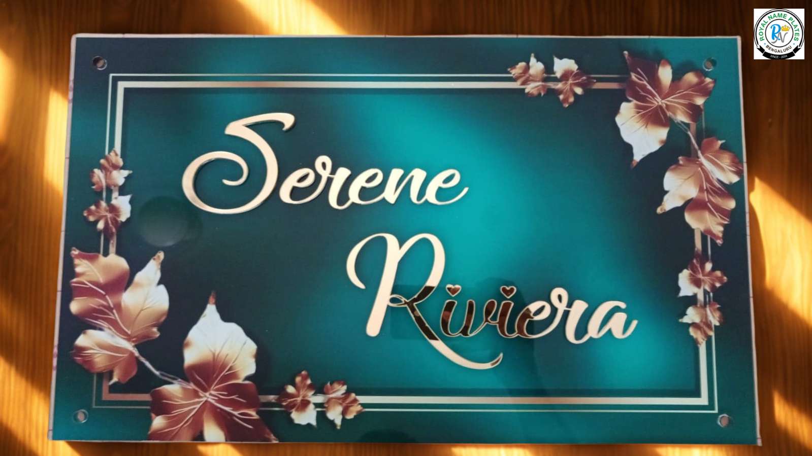 Serene Riviera Glossy Acrylic Name Plate
