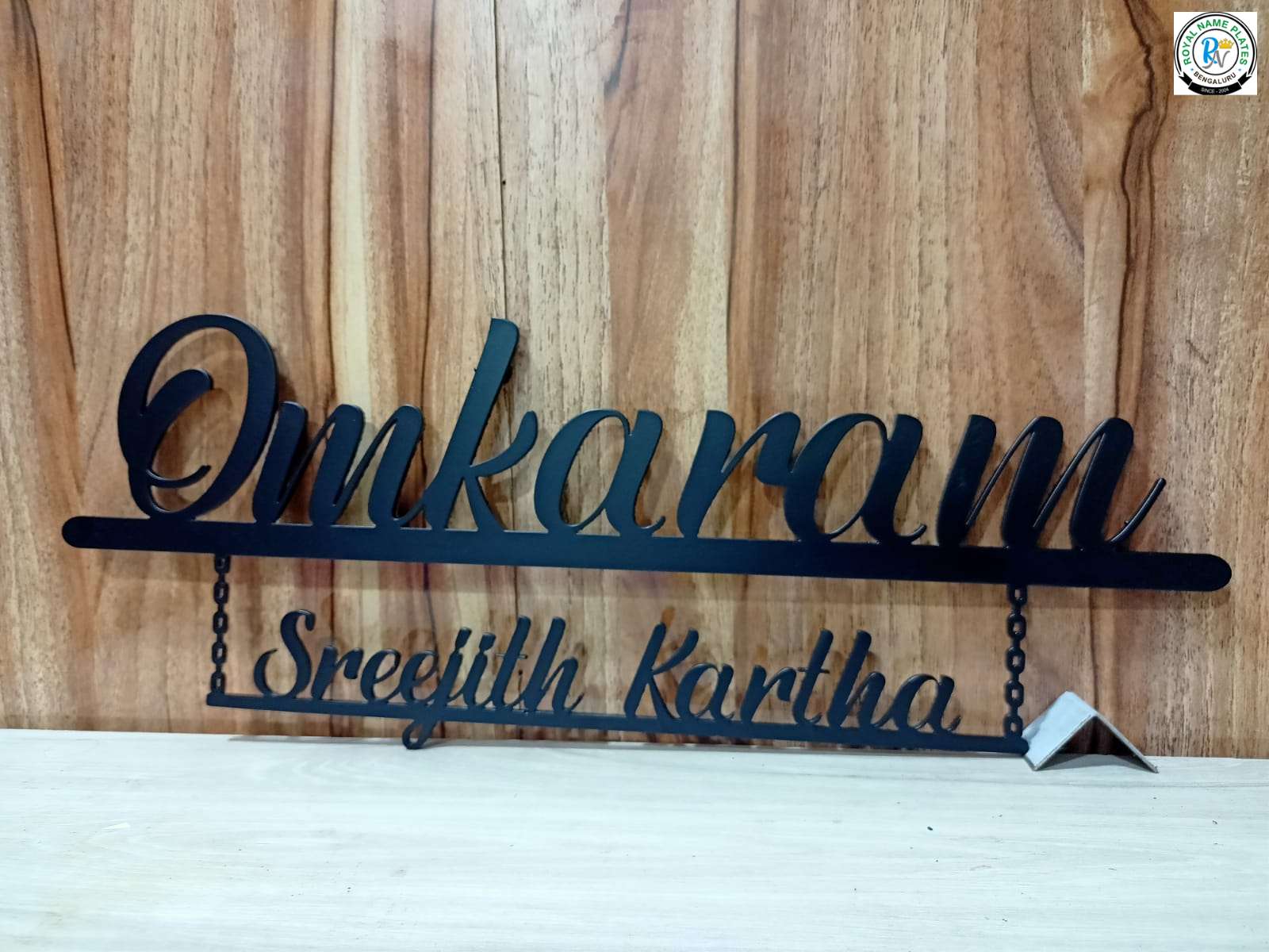 Hanging Metal House Name Plate – Omkaram Design
