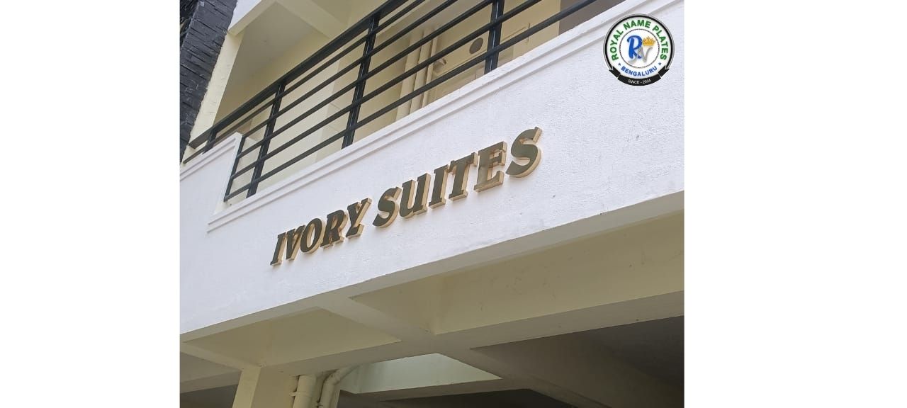 Titanium House Name Plate – Dual Language Edition (Kannada & English)