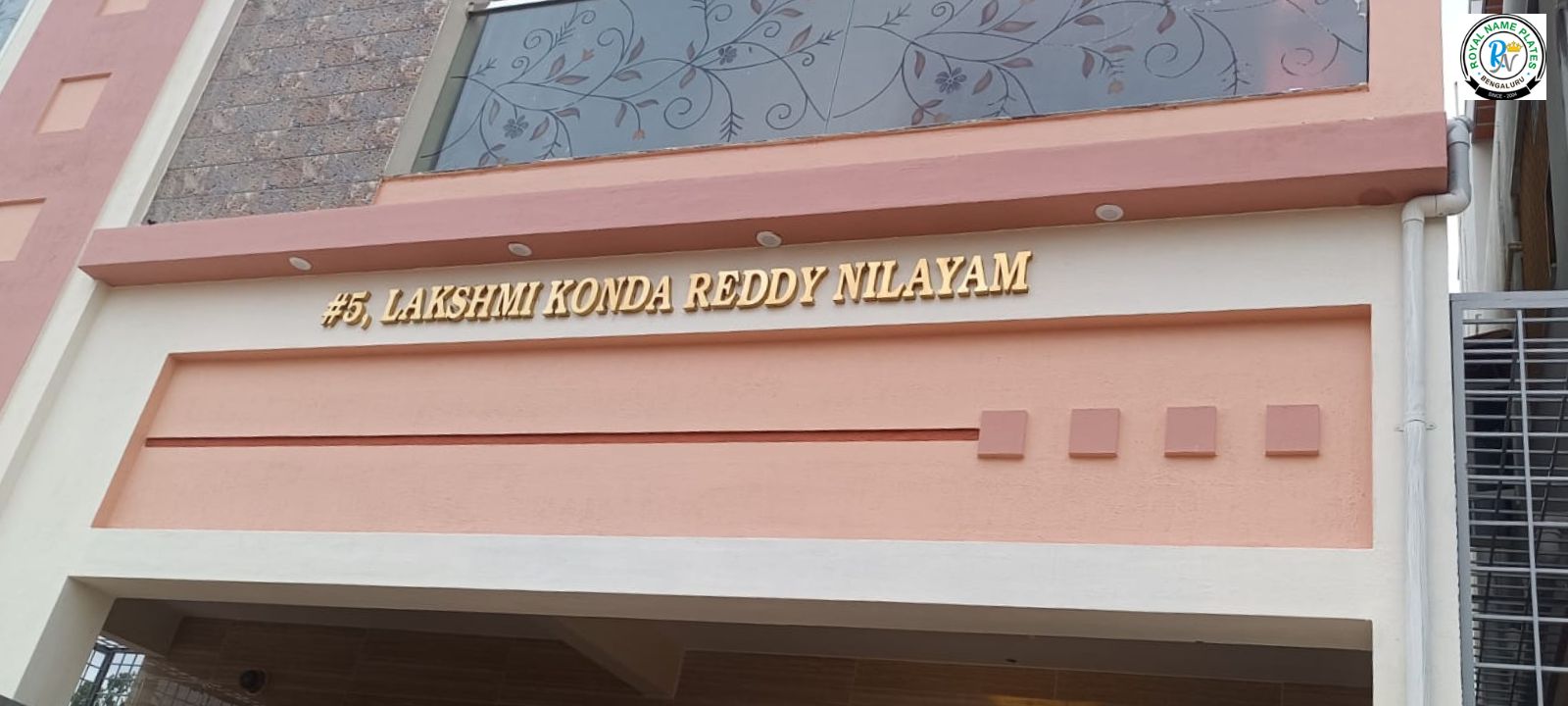 Mountable Individual Titanium Letter House Name Plate