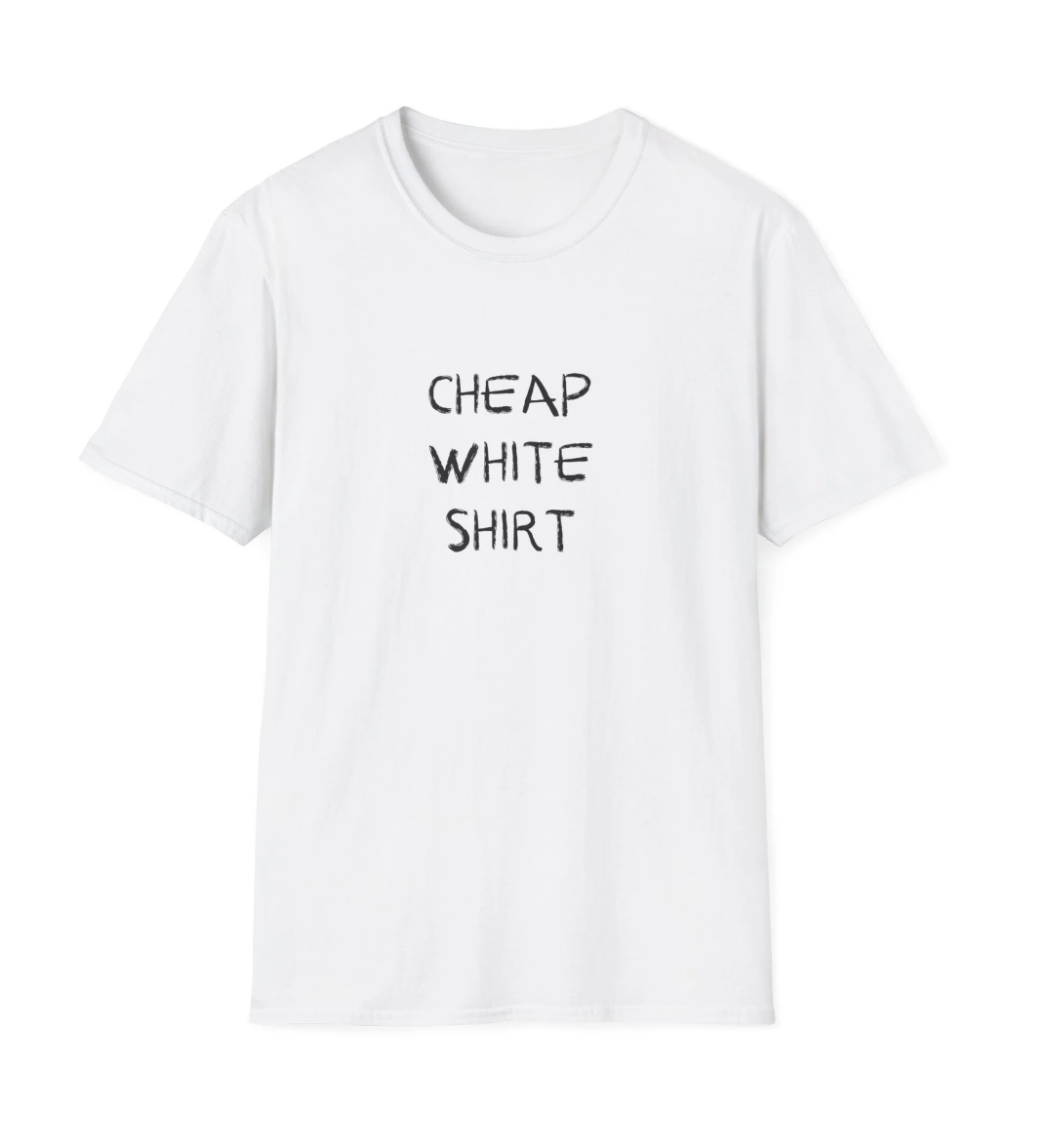 Cheap white shirt