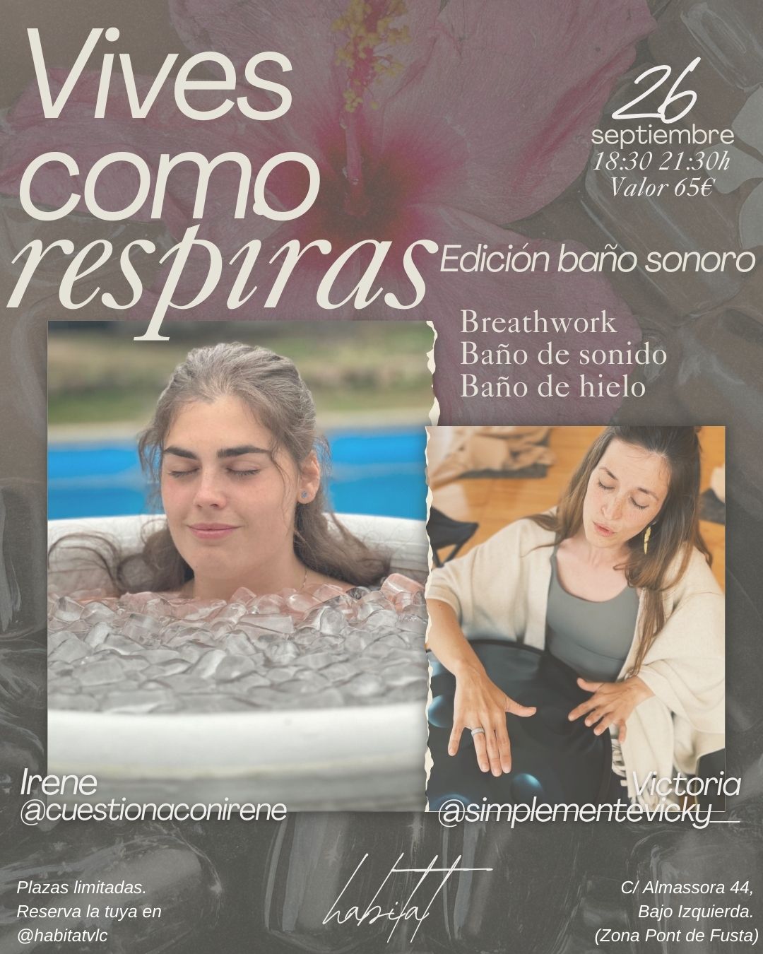 "Vives como respiras" Breathwork, hielo y sonido.