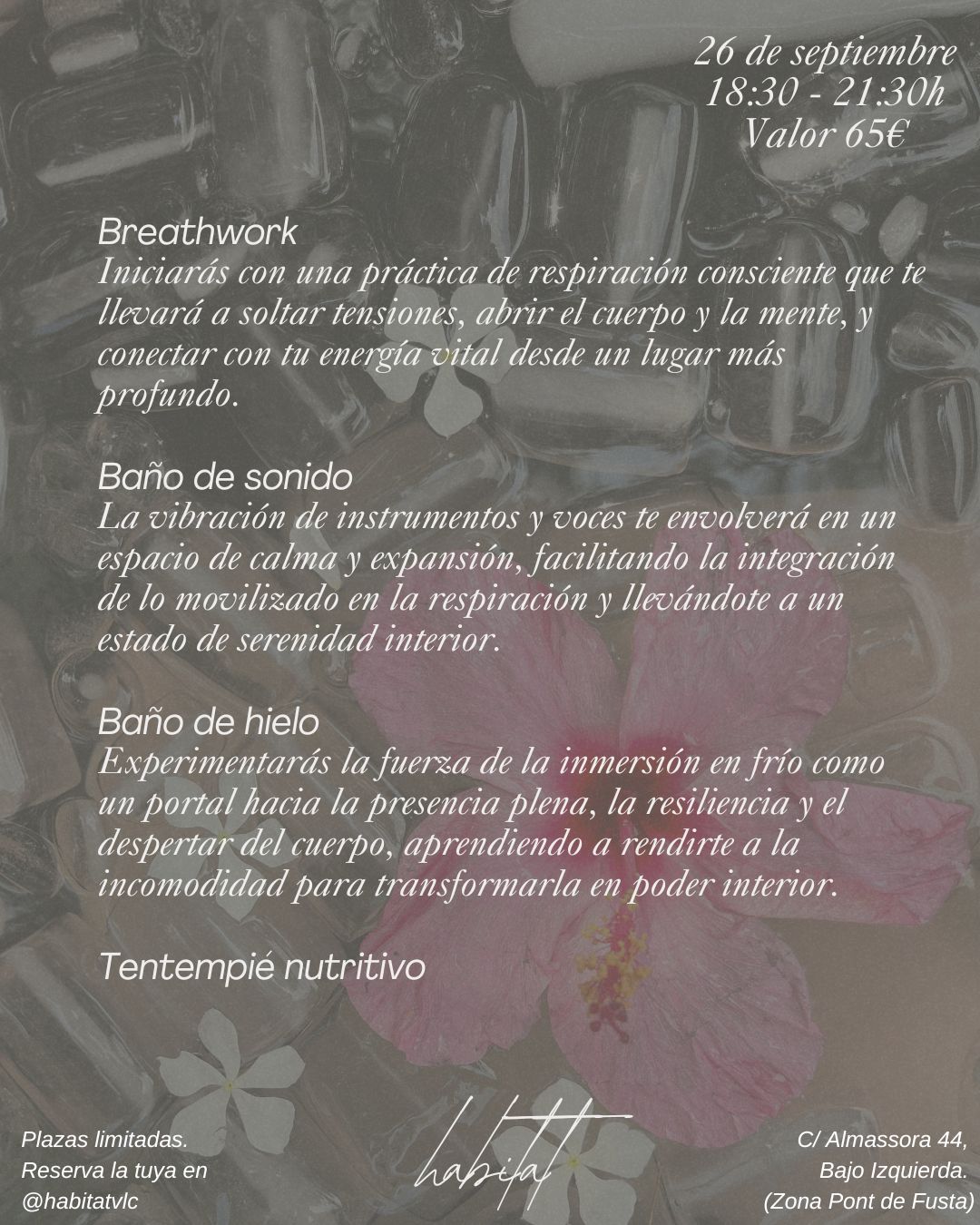 "Vives como respiras" Breathwork, hielo y sonido.