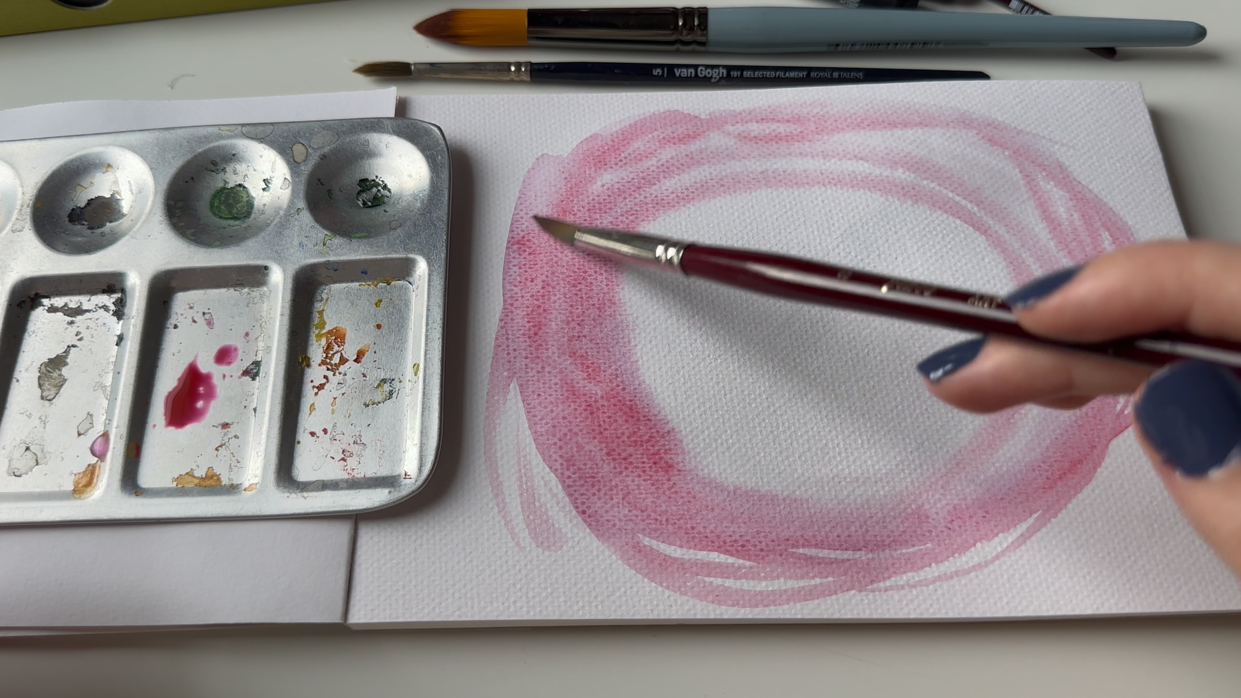 Channelled Reading with Watercolor