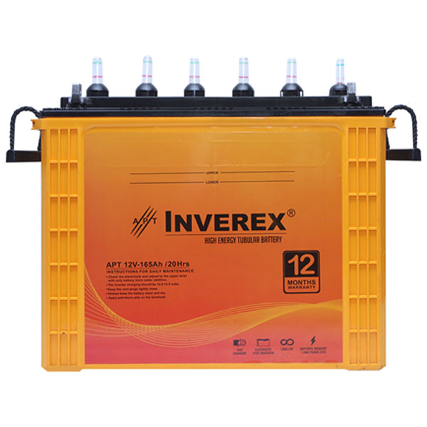 Inverex Tall Tubular 12V-165Ah Battery