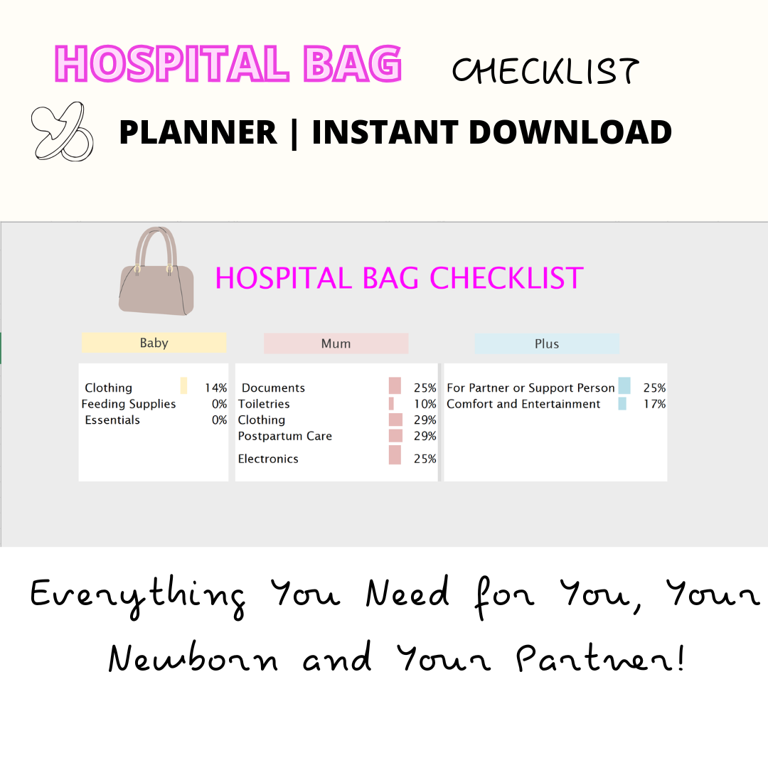 Maternity Hospital Bag Checklist for Moms Over 40 – Everything You Need for a Smooth & Stress-Free Delivery!