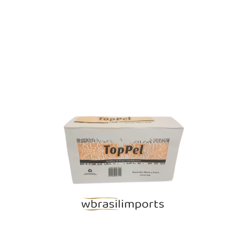 PAPEL INTERFOLHAS 2DB 100% CELULOSE 20X21 TOPPEL