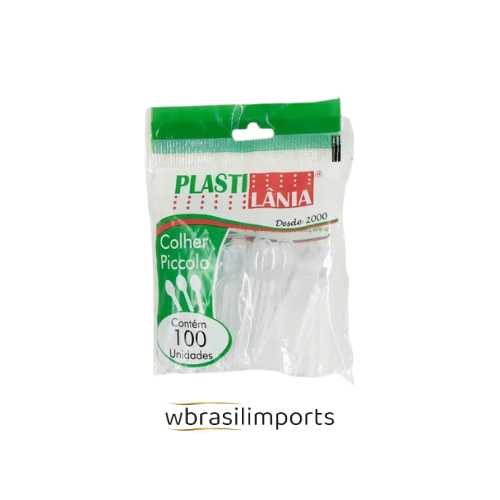 COLHER PICCOLO CRISTAL PCT C/100 UN PLASTILÂNIA