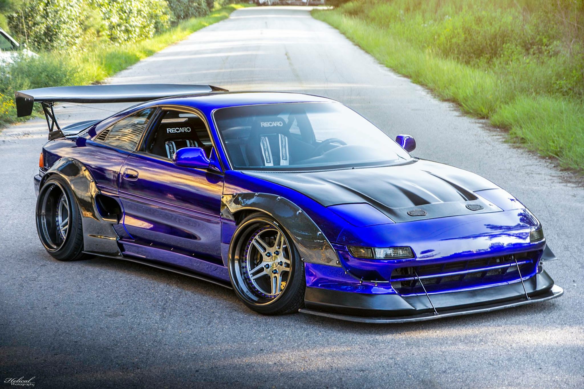 Carbon Fiber Side Skirts for SW20 (GReddy Style)