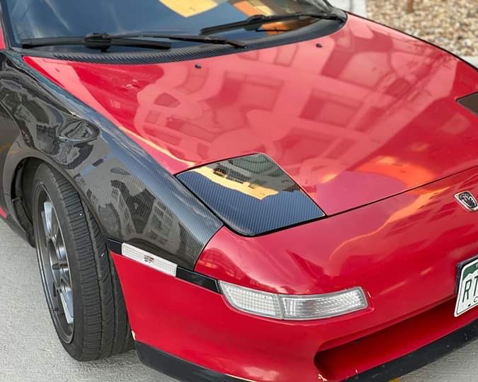 Carbon Fiber Headlight Cover for SW20