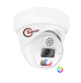 SMArk Regular 4MP IP Bullet, Built-in Alarm, Red-Blue Light, SM-VD-IP-4002DXA