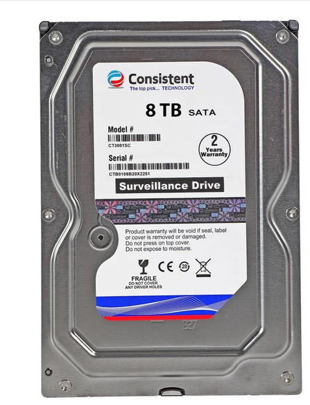 Consistent 8 TB Surveillance
