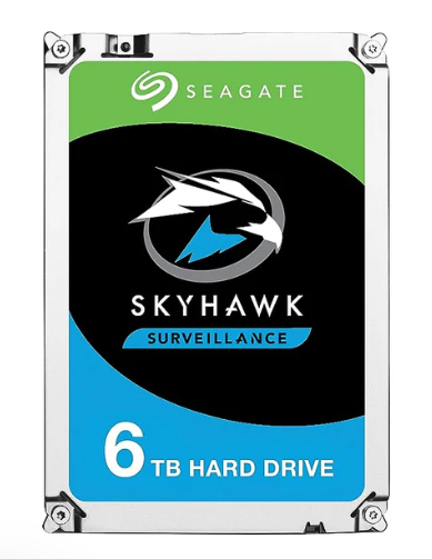 Seagate SkyHawk 6 TB Surveillance Internal Hard Drive HDD - 3.5 Inch SATA 6 Gb/s 64 MB Cache for DVR NVR Security Camera System (ST4000VX007)