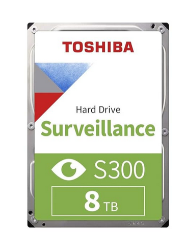  TOSHIBA S300 8TB 3.5 inch Surveillance Internal Hard Drive – SATA 6 Gb/s 5700 RPM 64 MB Cache