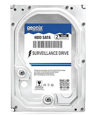 GEONIX 1 TB SATA Hard Drive for Desktop/Surveillance–8.89 cm(3.5 Inch), 6 Gb/s 7200 RPM High Speed Data Transfer, Heavy Duty Hard Disk with 256 MB Cache for Computer PC, 2 Years Warranty 