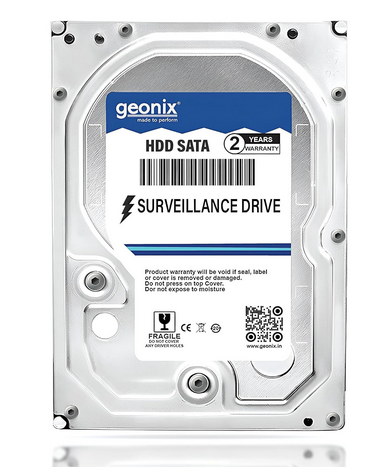 GEONIX 4 TB SATA Hard Drive for Desktop/Surveillance–8.89 cm(3.5 Inch), 6 Gb/s 7200 RPM High Speed Data Transfer, Heavy Duty Hard Disk with 256 MB Cache for Computer PC, 2 Years Warranty 