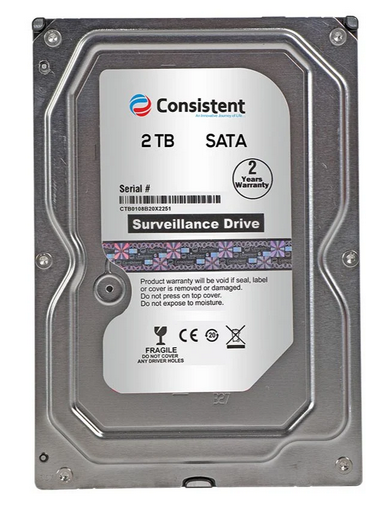 HDD 2TB Consistent 2 Years Warranty