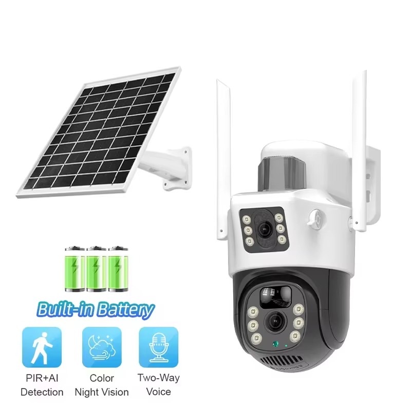 SMARK Infrared Night Vision Wireless 4g Outdoor Long Distance Pir Auto Tracking Security System With Camera Solar