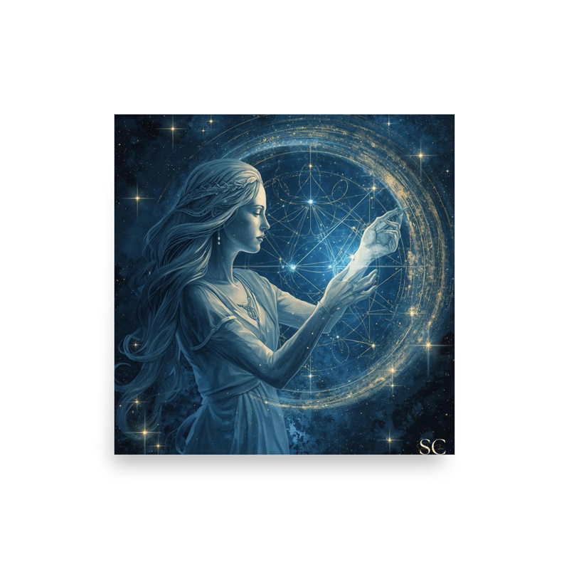 Ritratto dell'Anima Zodiacale: Vergine - Stampa Artistica Spirituale