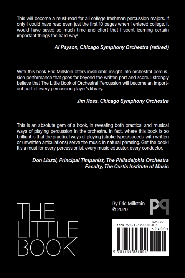 The Little Book of Orchestral Percussion (Millstein)