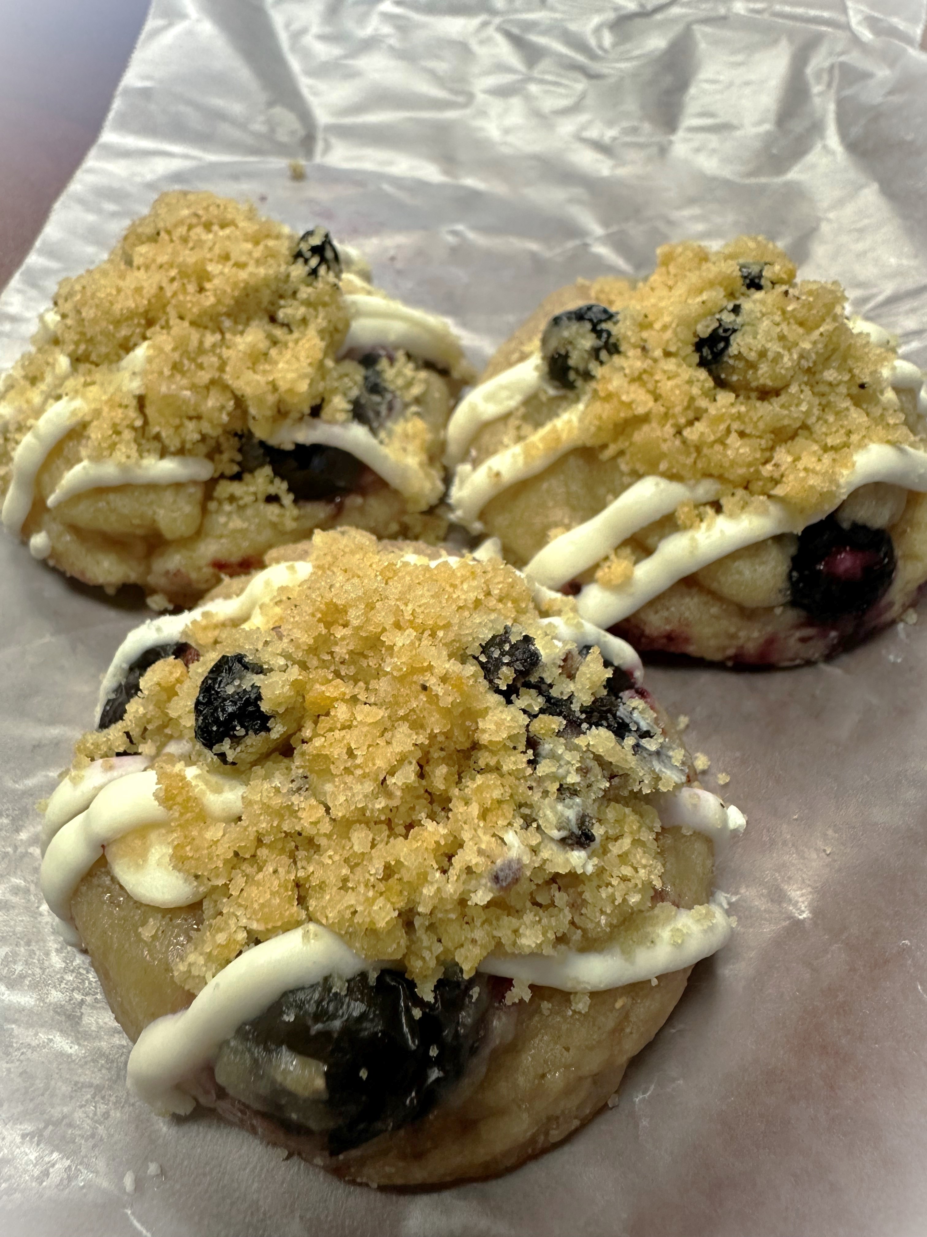Blueberry Crumb Muffin Cookie