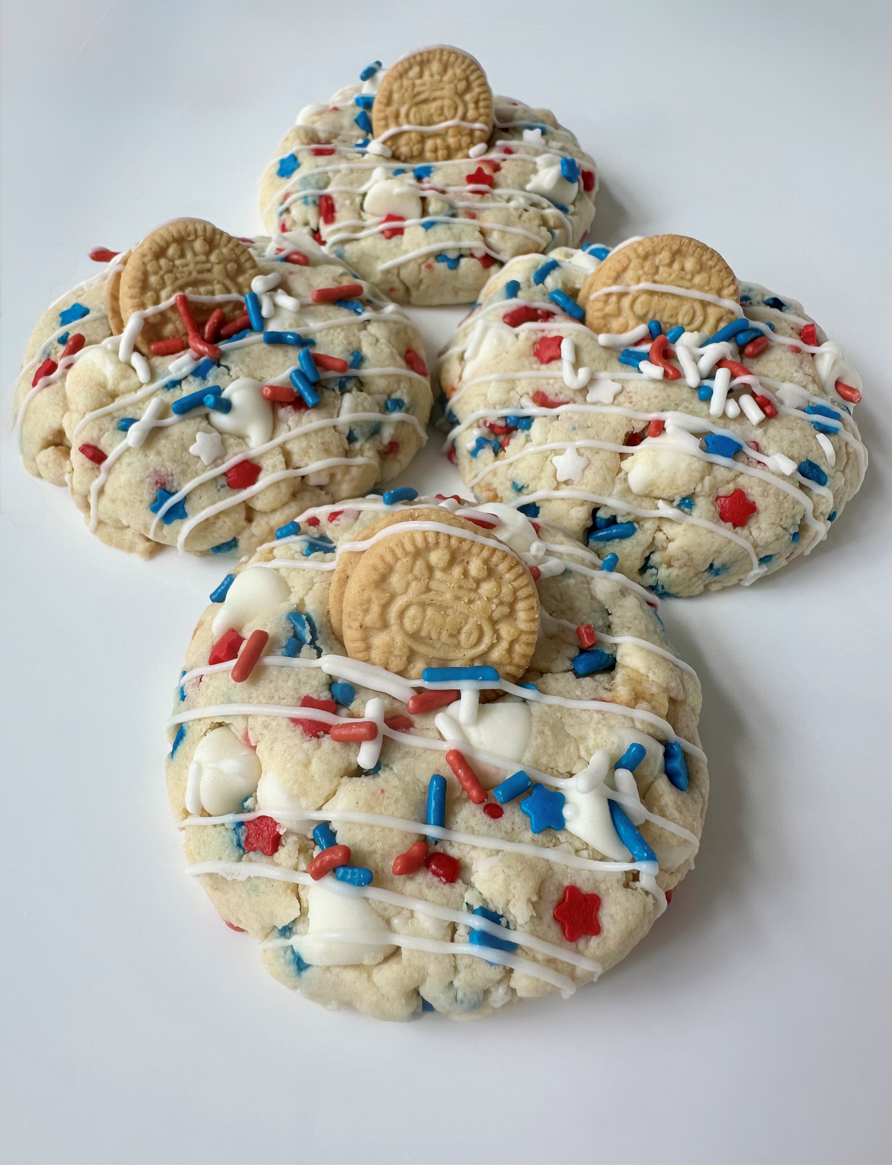 Star Spangled Confetti Cookie