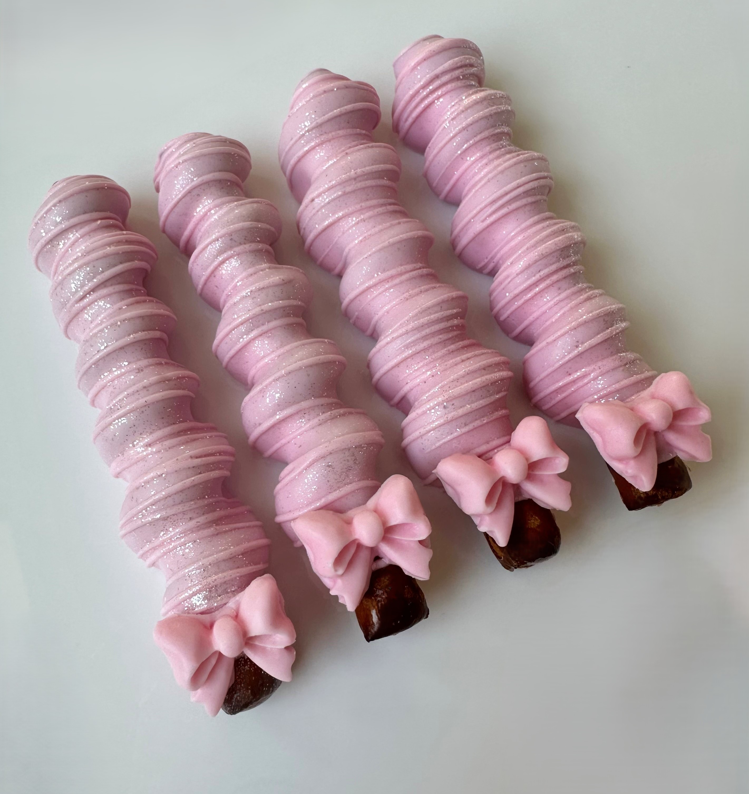 Caramel Wrapped Chocolate Dipped Pretzels