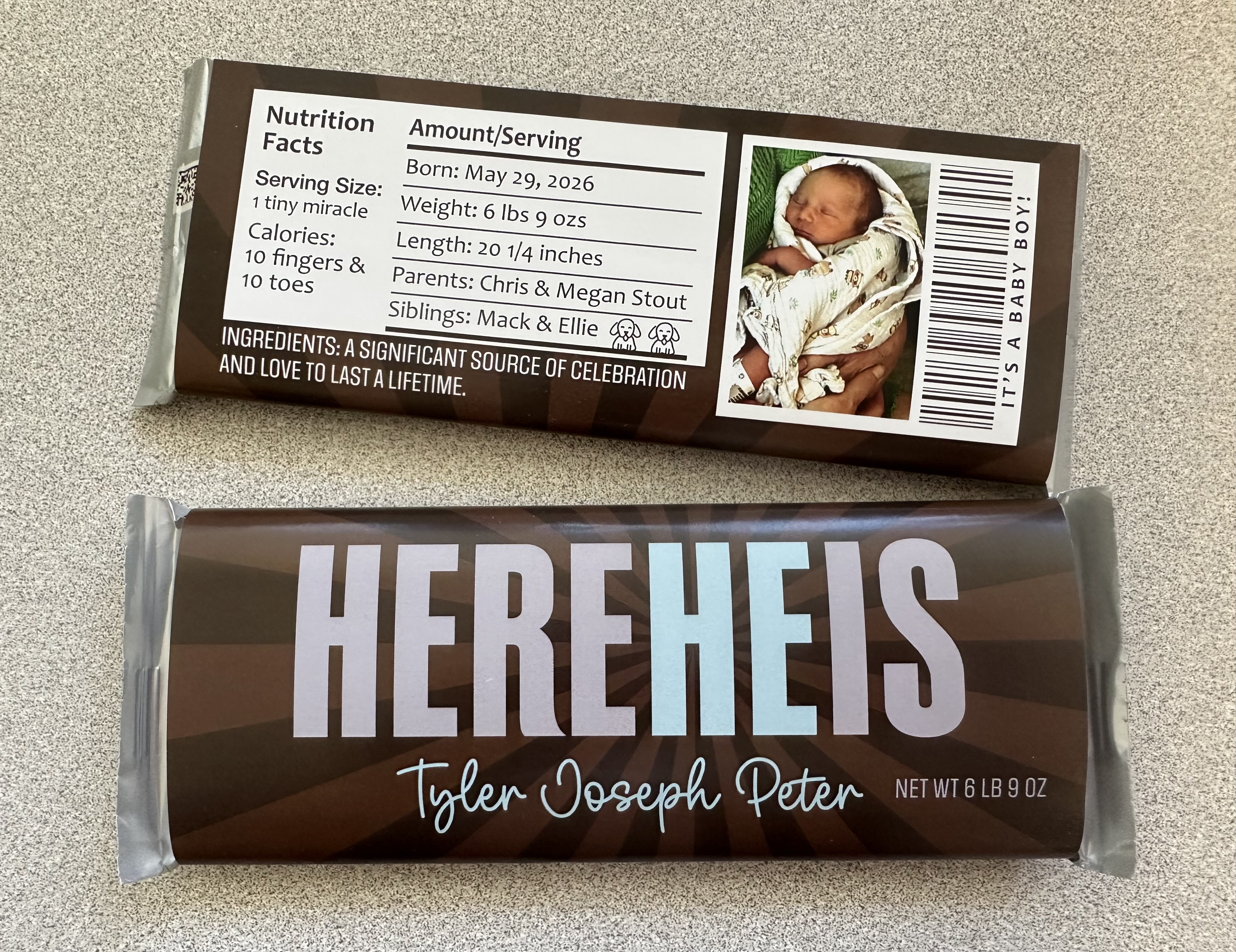 Custom Candy Bar Wrappers
