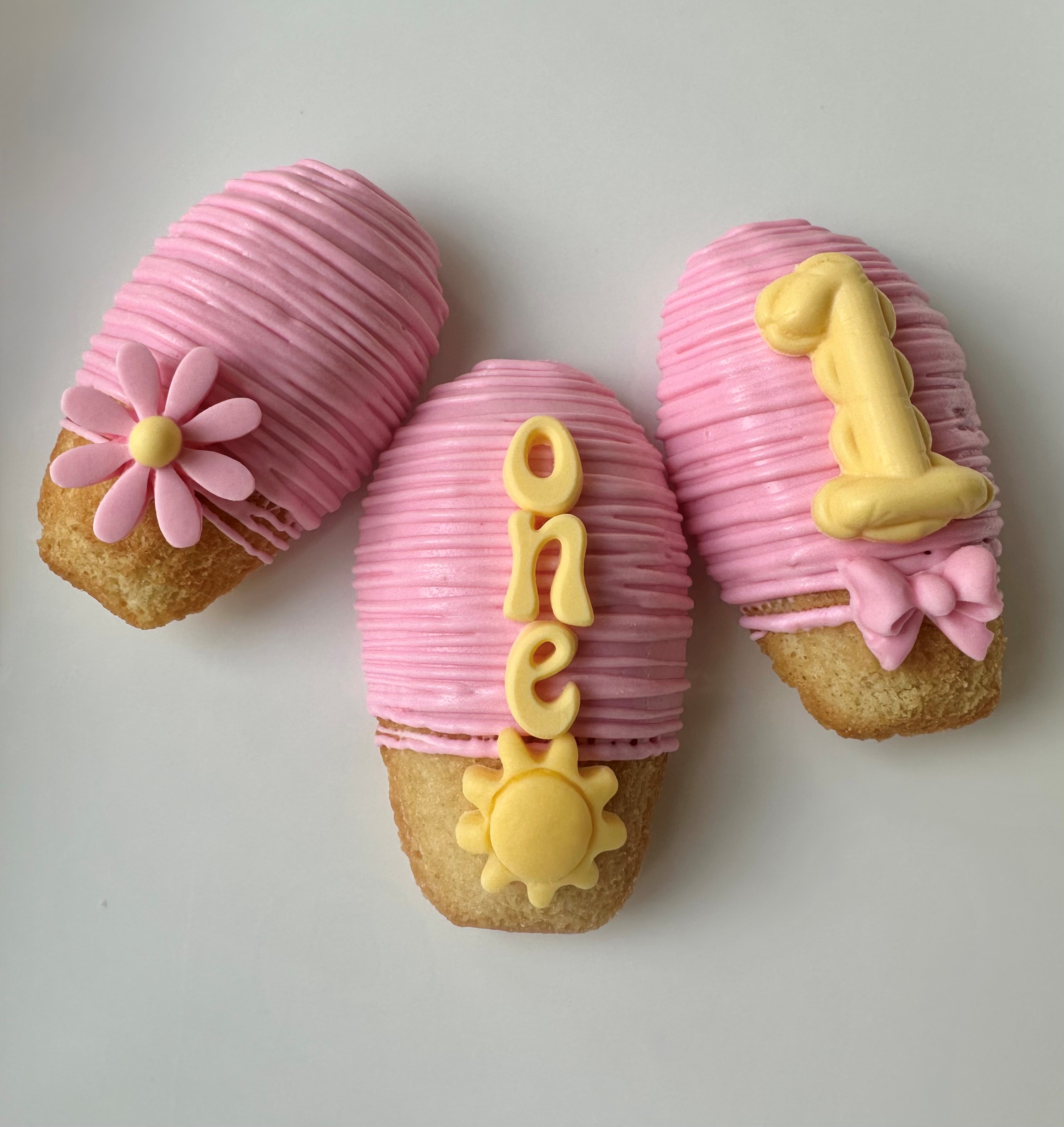 Chocolate Dipped Madeleine Cookies