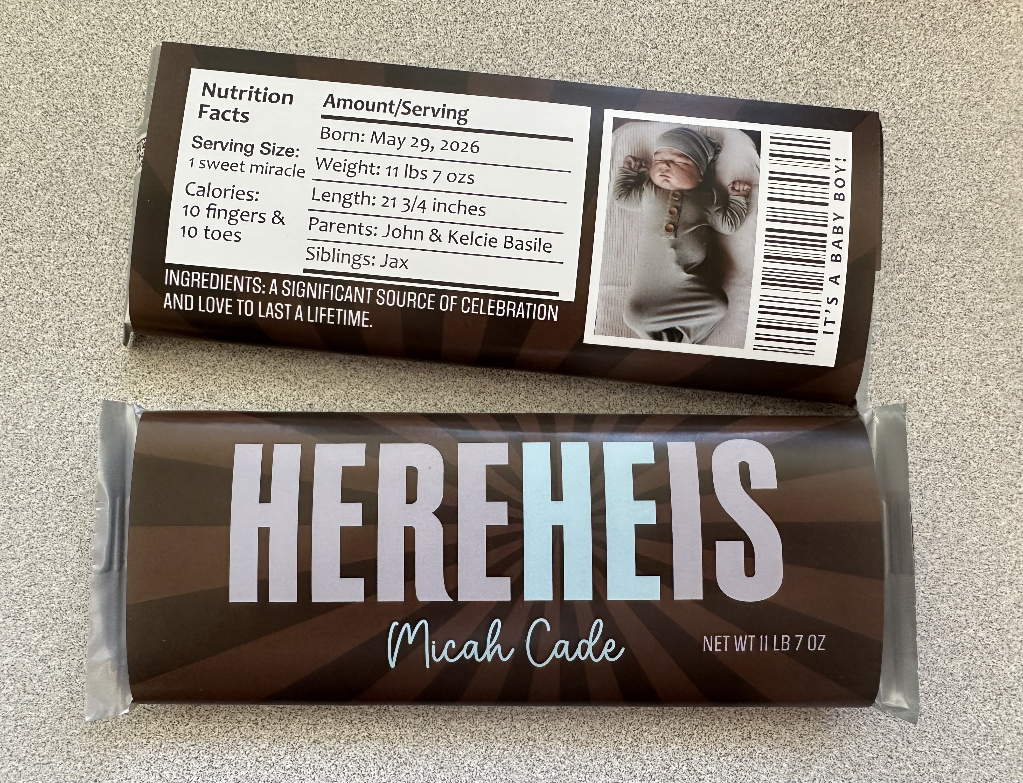 Custom Candy Bar Wrappers