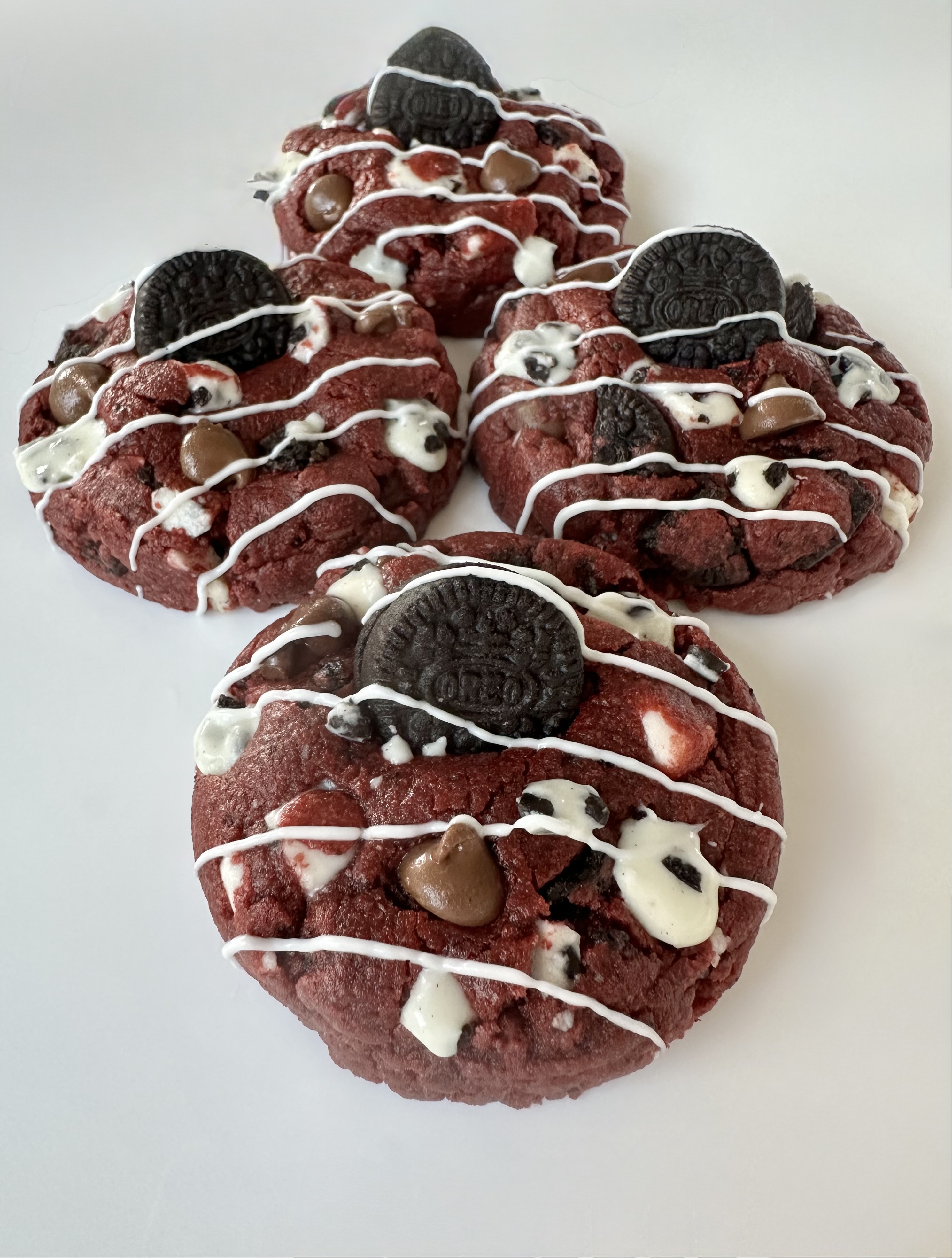 Red White & Velvet Cookie