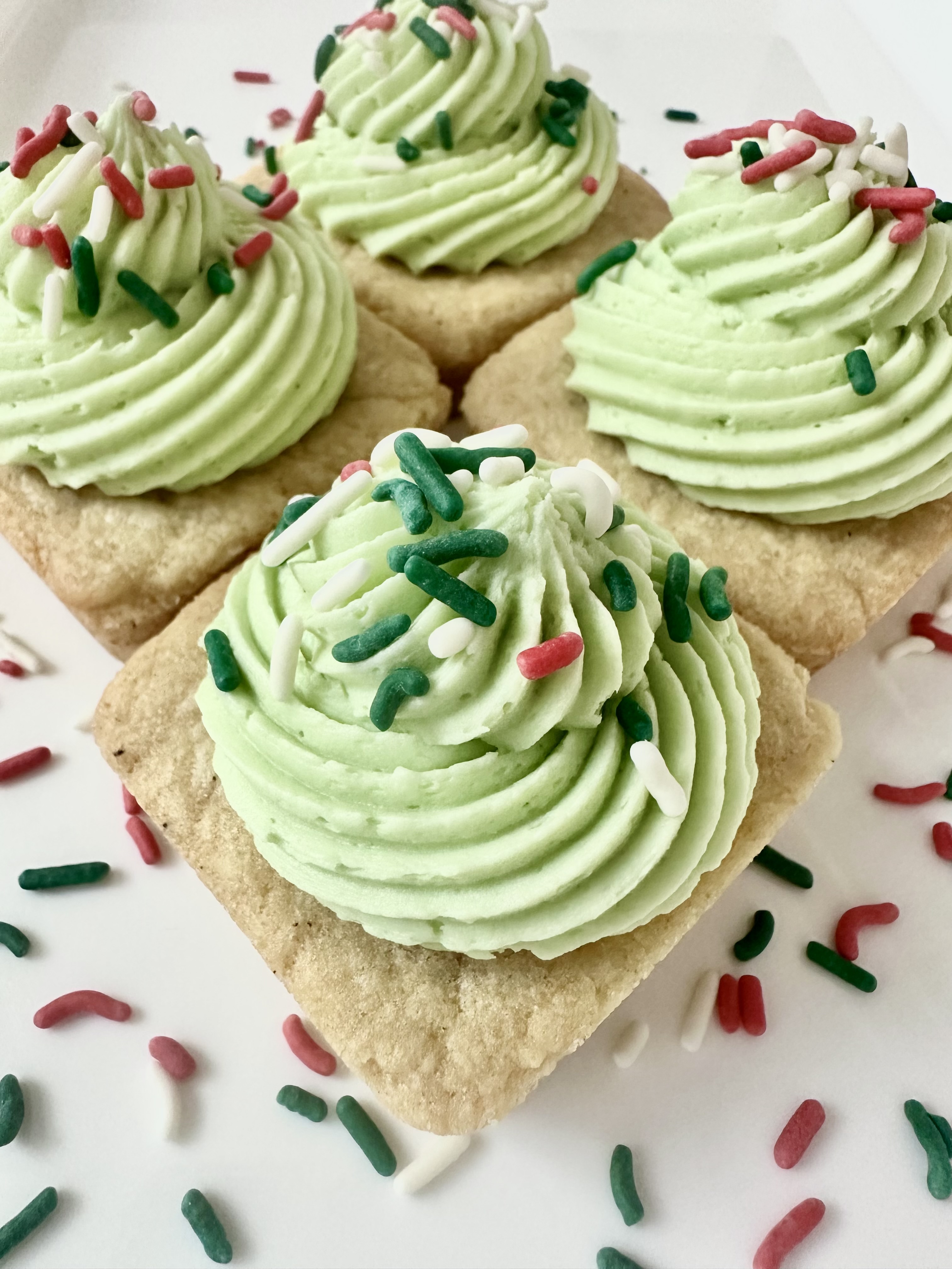Holiday Sugar Cookie Bars