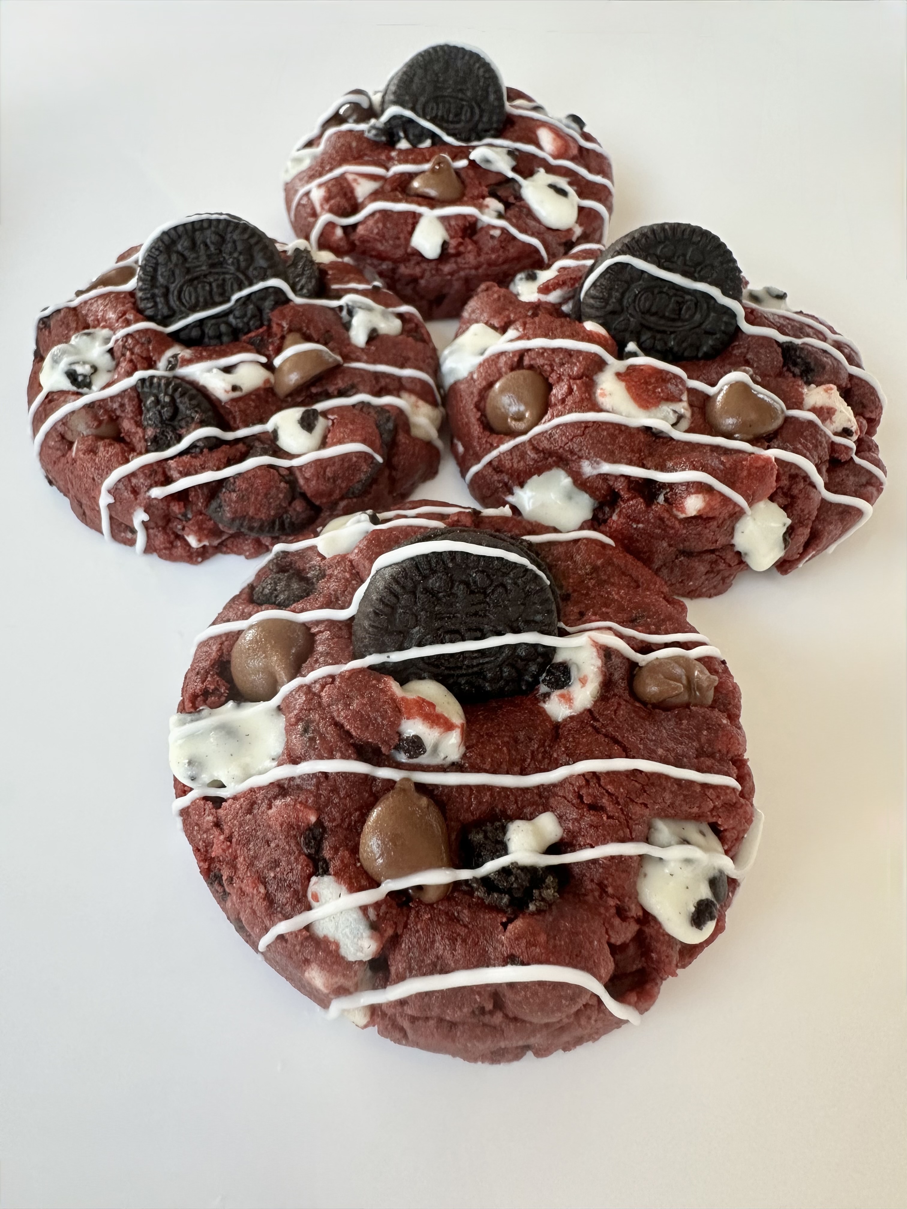 Red White & Velvet Cookie
