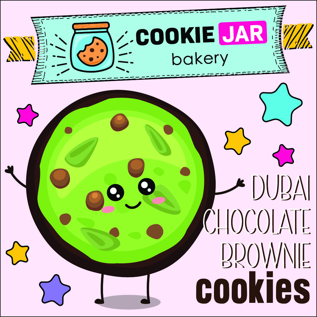 Dubai Chocolate Brownie Cookie