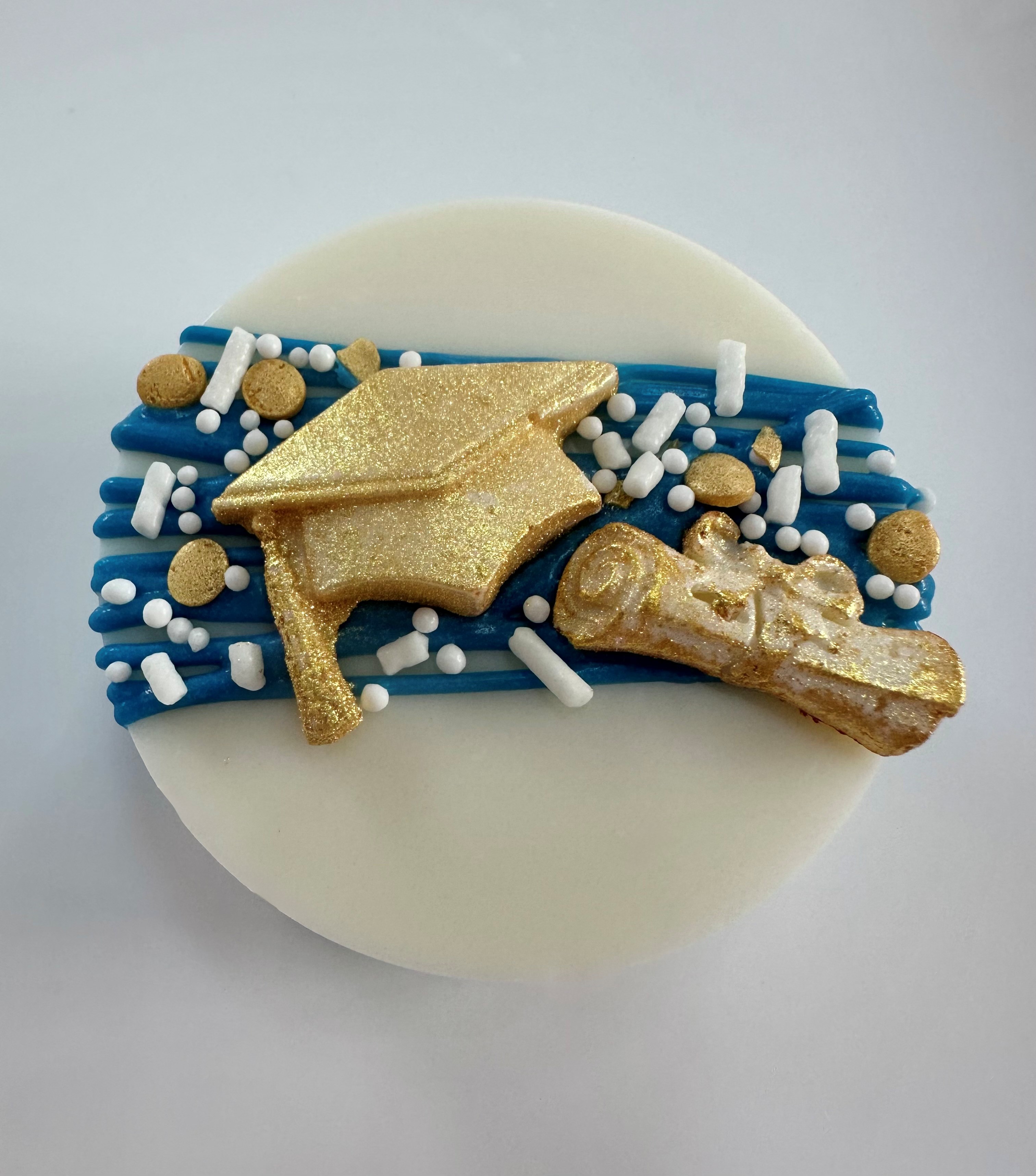 Chocolate Covered Sandwich Cookies - Graduation Theme