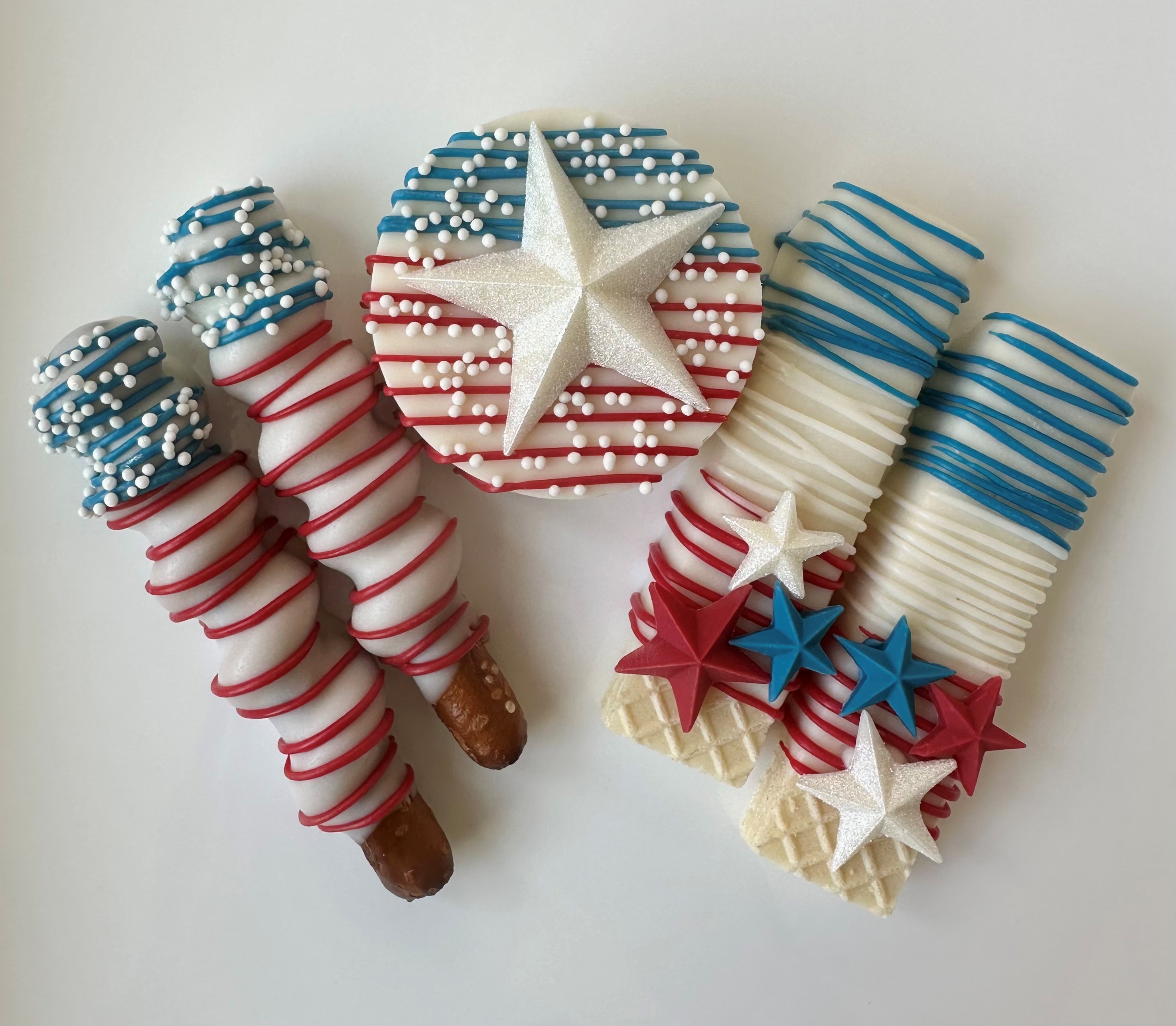 Patriotic Chocolate Dipped Treats