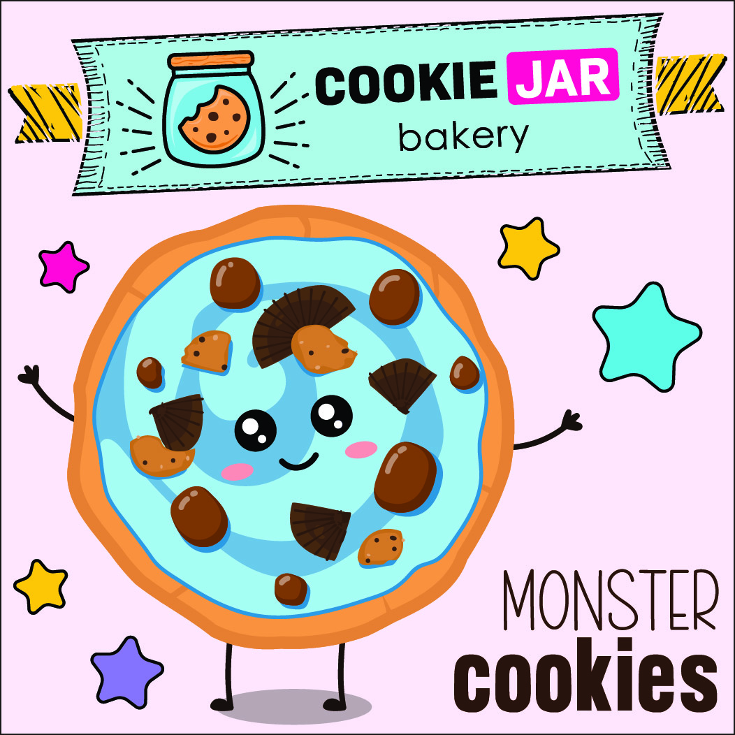 Monster "Blue" Cookie