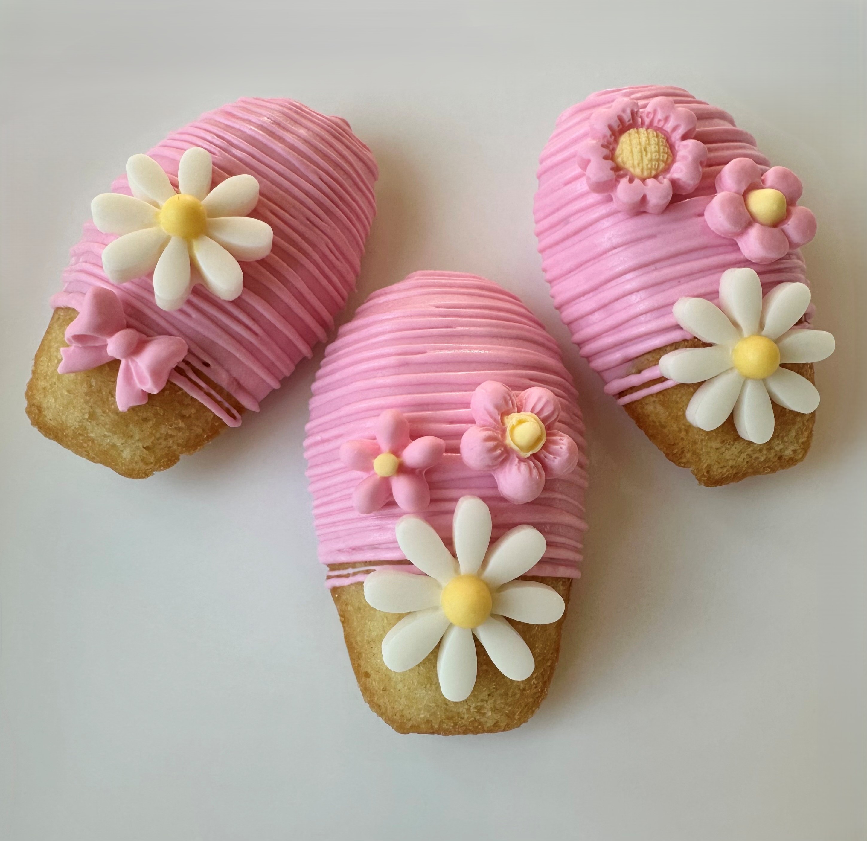 Chocolate Dipped Madeleine Cookies