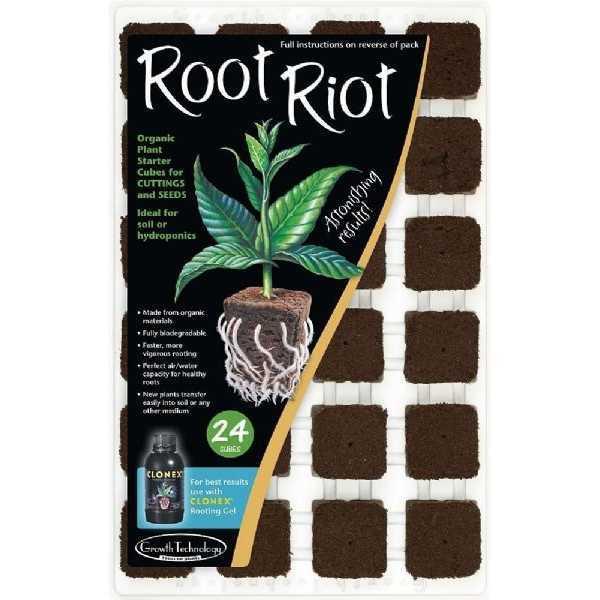 Growth Technology Root Riot Organic Plant Starter Cubes