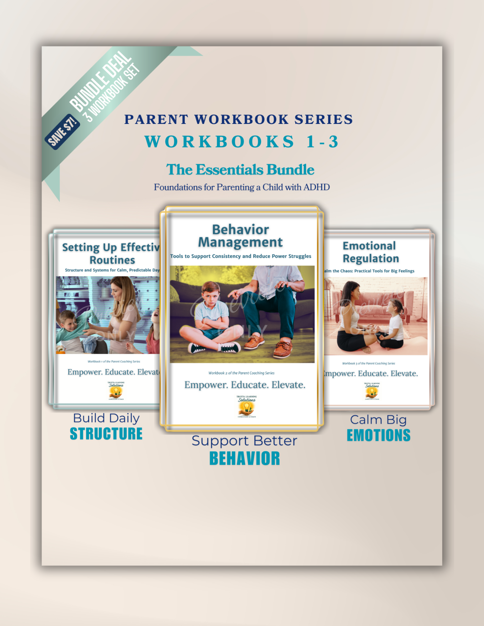 The Essentials Bundle: Foundations for Parenting a Child with ADHD (Includes Workbooks 1–3)