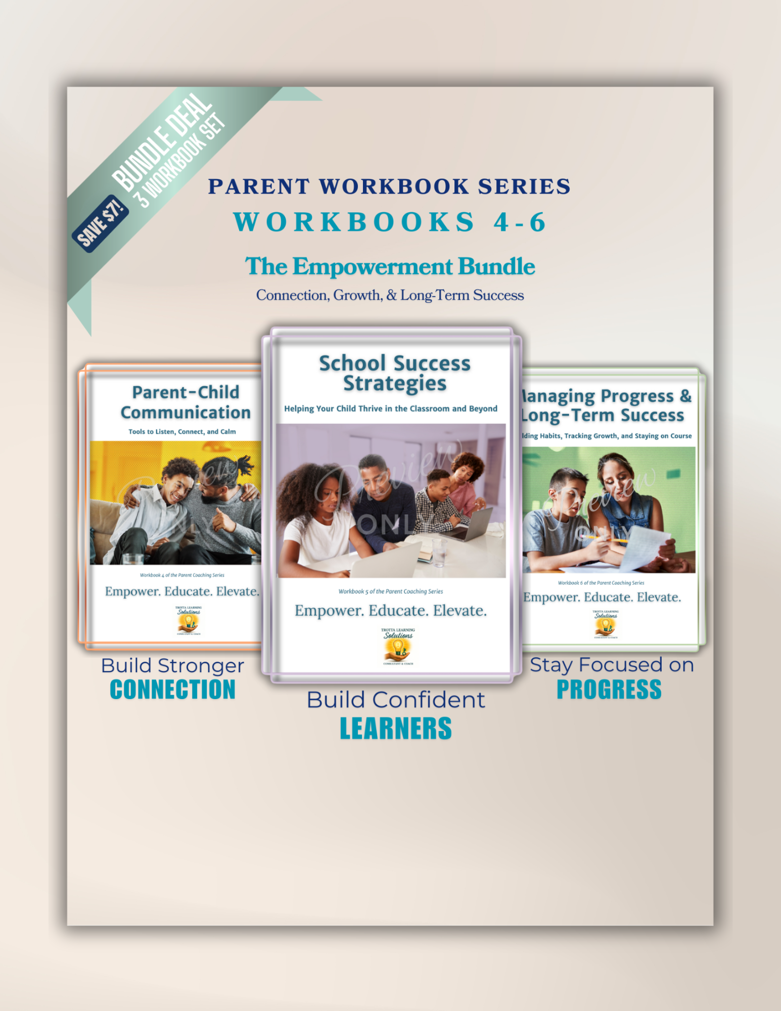 The Empowerment Bundle: Connection, Growth & Long-Term Success (Includes Workbooks 4–6)
