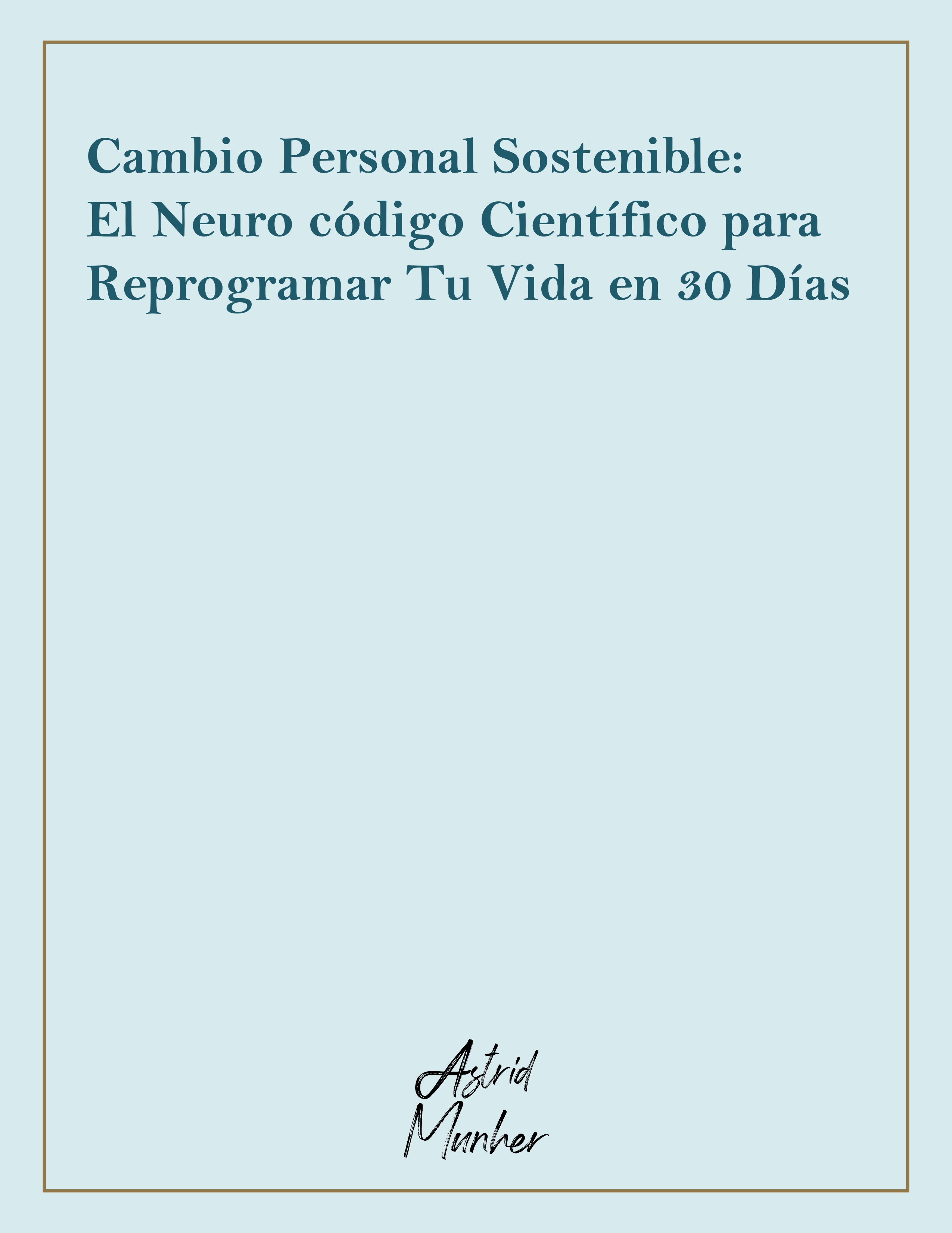 Cambio personal sostenible