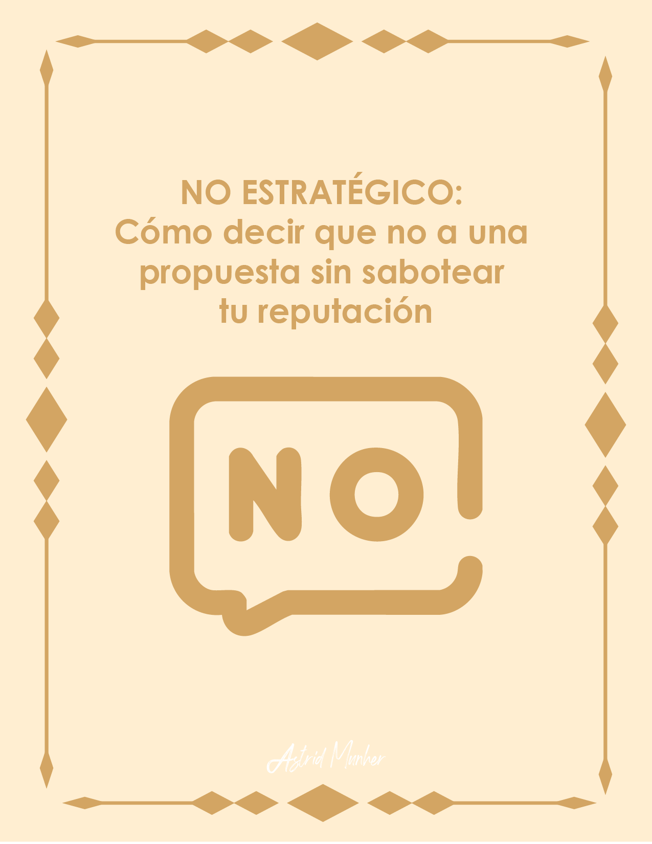 Di que no. Sin culpa. Sin perder respeto.