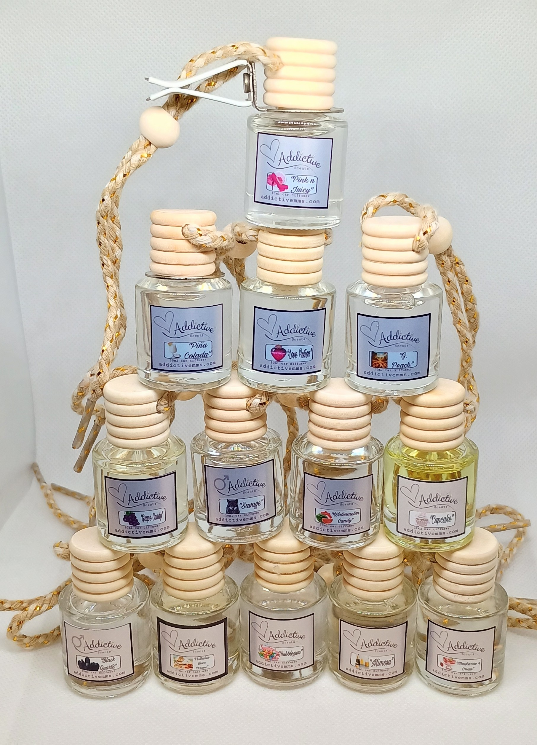 Addictive Scents Car Freshener Diffusers / vent clip attachments 