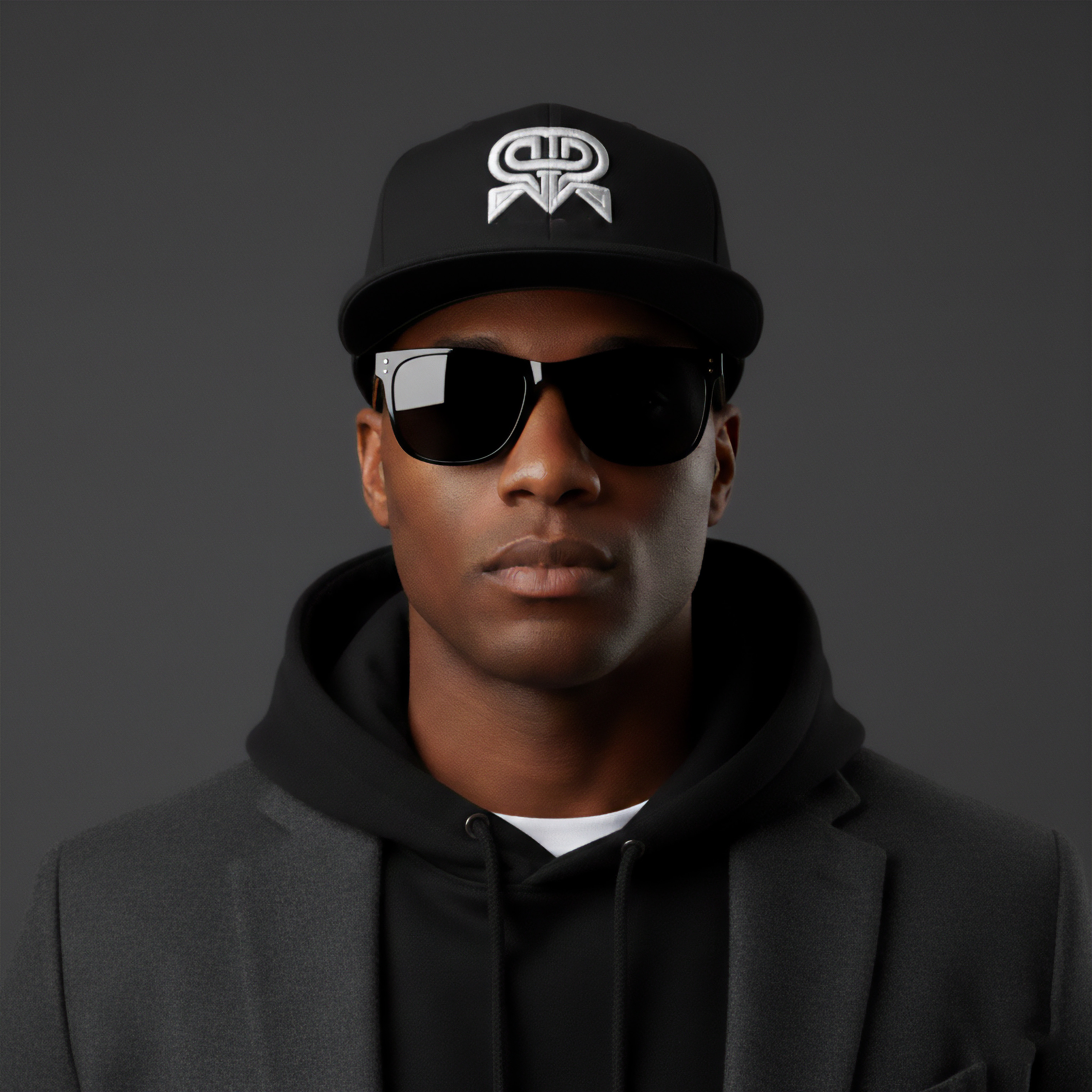 RR Logo Ramfam Embroidered Snapback Cap