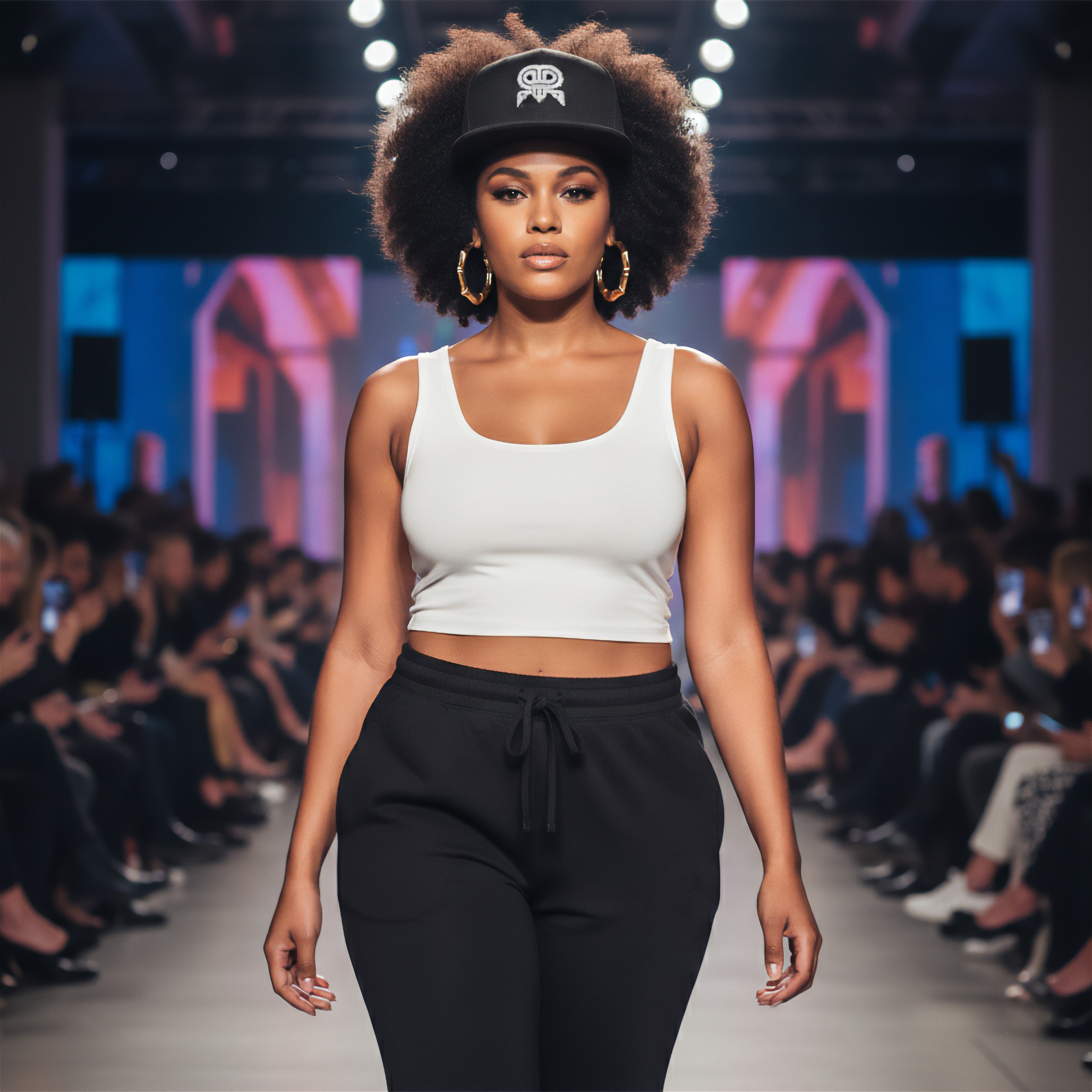 RR Logo Ramfam Embroidered Snapback Cap